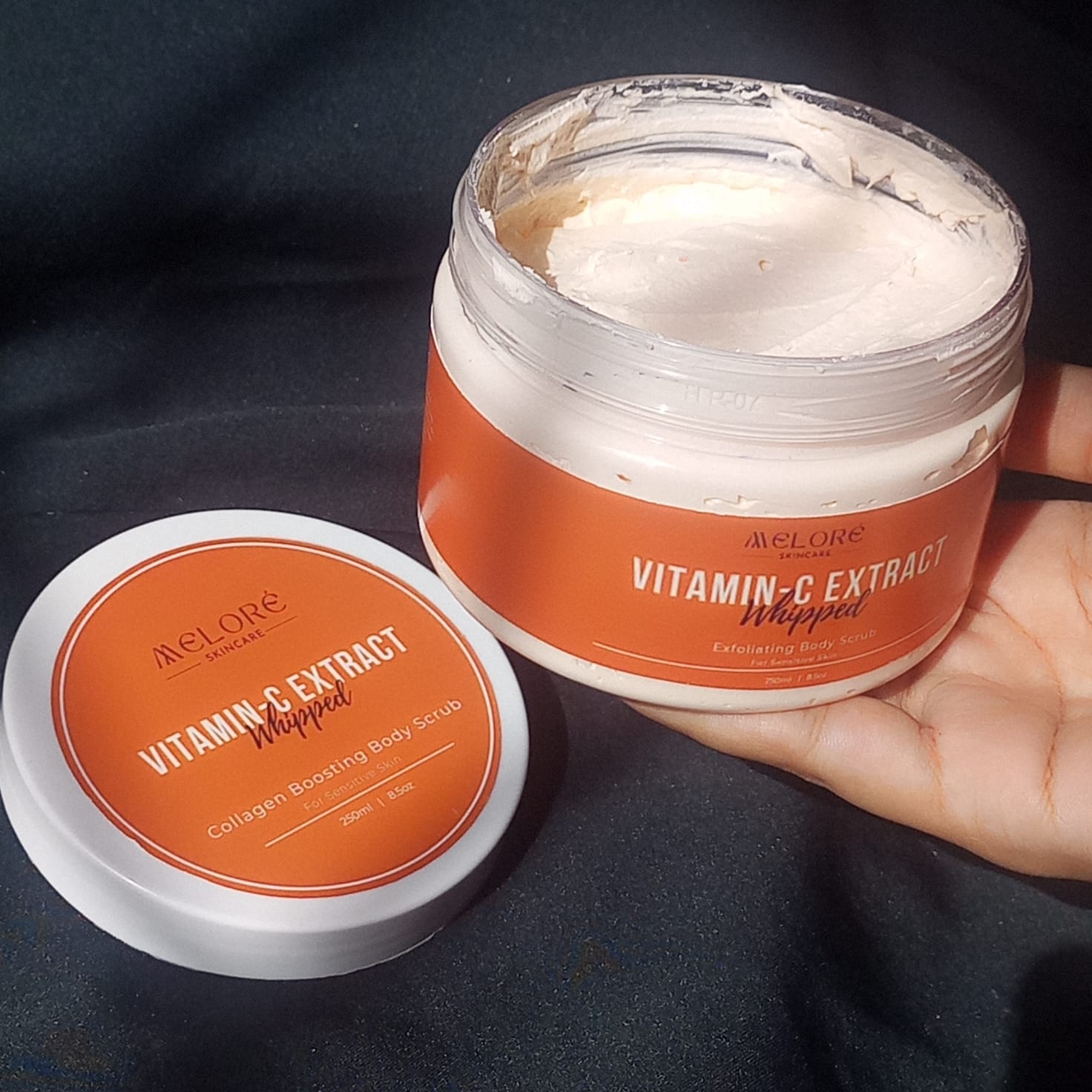 🍊Vitamin-C Extract Whipped - 250g Exfoliating Body Scrub For Sensitive Skin - Collagen Boosting 🍊
