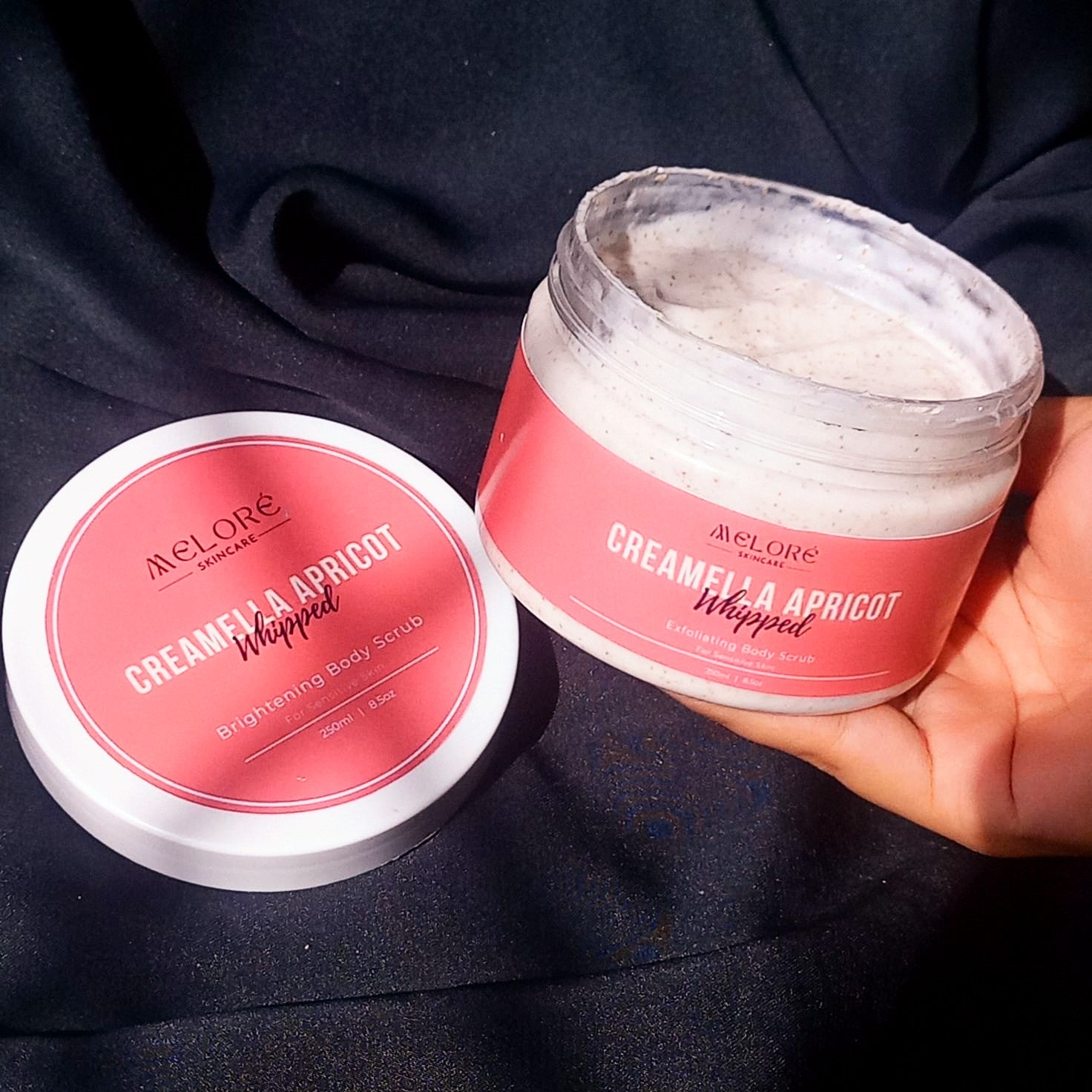 🍑Creamella Apricot Whipped - 250 g Exfoliating Scrub For Sensitive Skin - Best For Brightening🍑