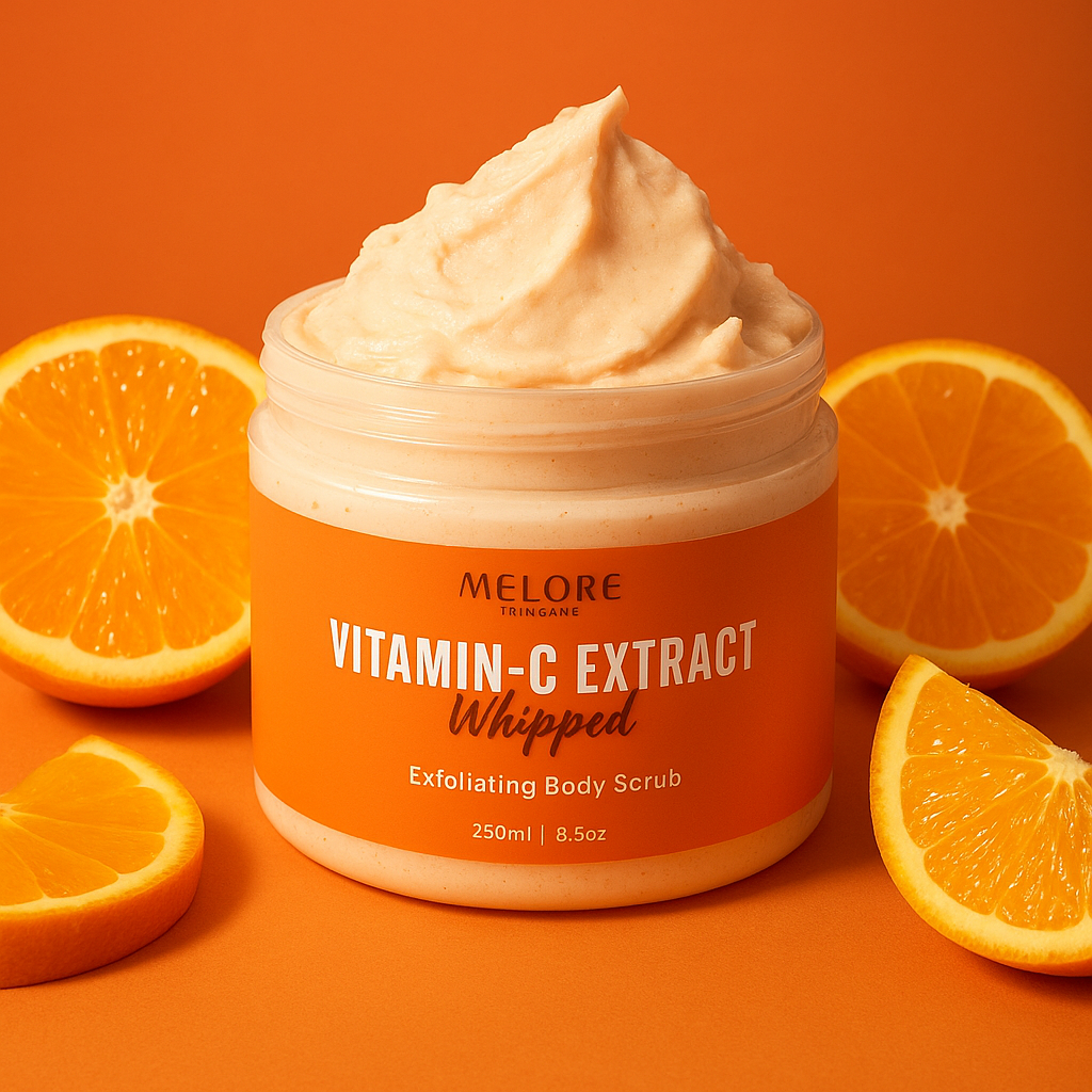 🍊Vitamin-C Extract Whipped - 250g Exfoliating Body Scrub For Sensitive Skin - Collagen Boosting 🍊